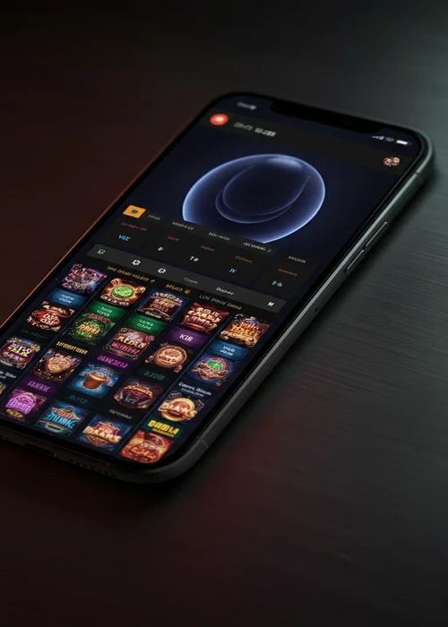 Übersicht des Winstler Casino Logos und einer Auswahl beliebter Spiele auf einem stilvollen Hintergrund